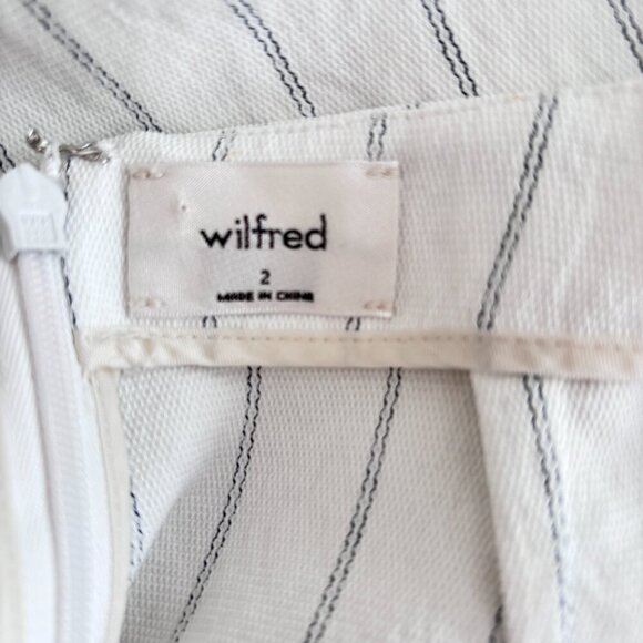 Aritzia Wilfred Écoulement Striped Romper - Picture 10 of 10